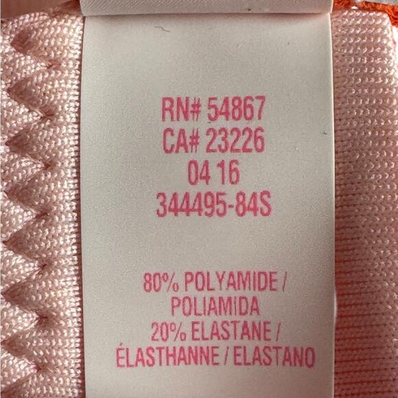 Victoria's Secret Pink Orange Color block Halter Hipster bikini set Size LARGE - Picture 5 of 13